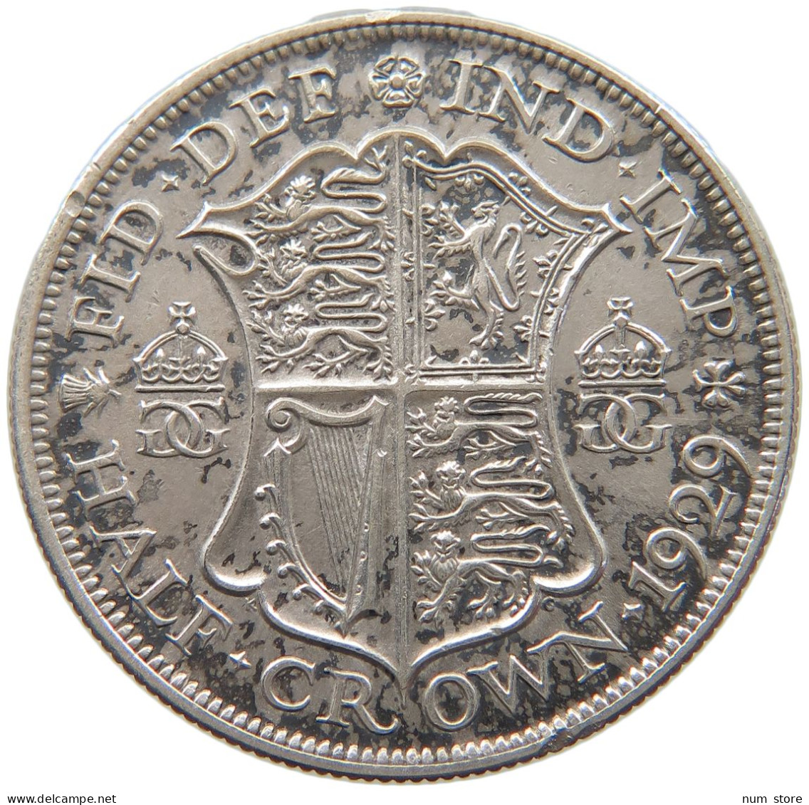 GREAT BRITAIN HALFCROWN 1929 George V. (1910-1936) #c080 0011 - K. 1/2 Crown