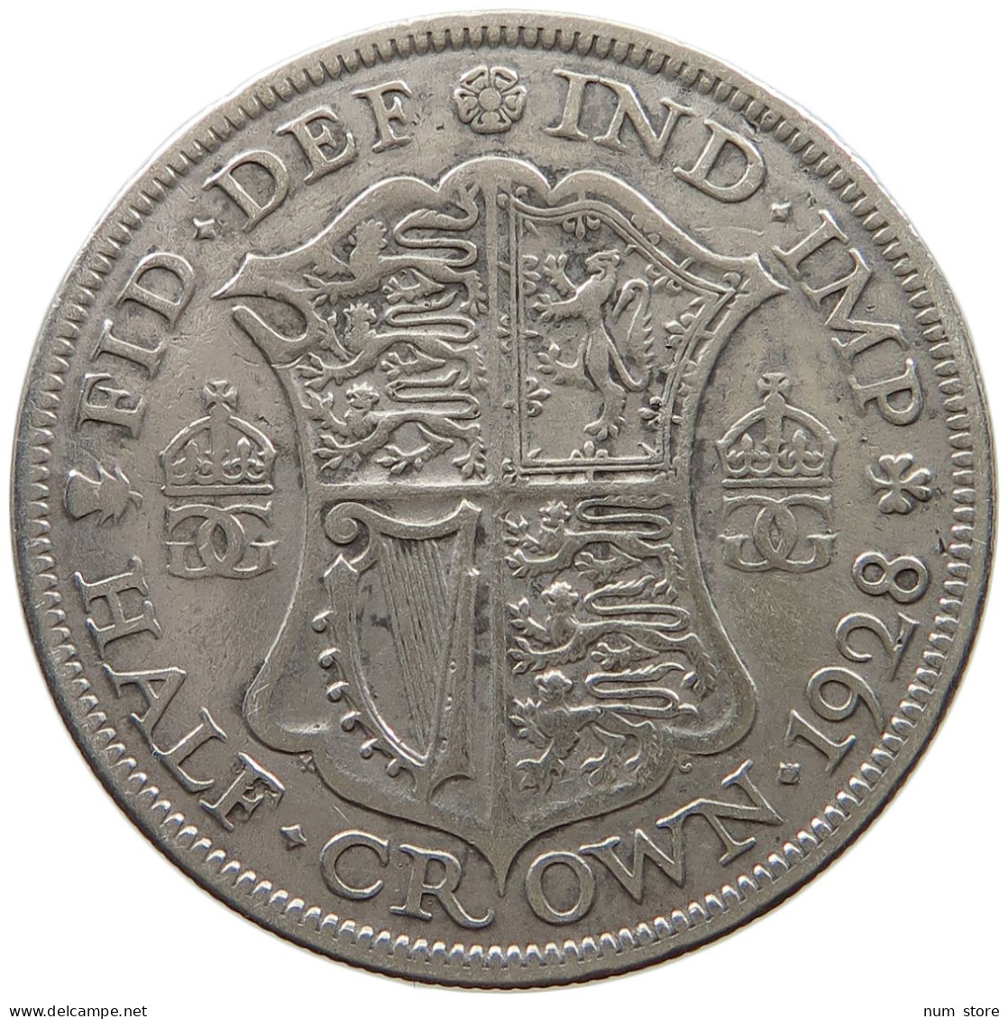 GREAT BRITAIN HALFCROWN 1928 George V. (1910-1936) #a090 0623 - K. 1/2 Crown