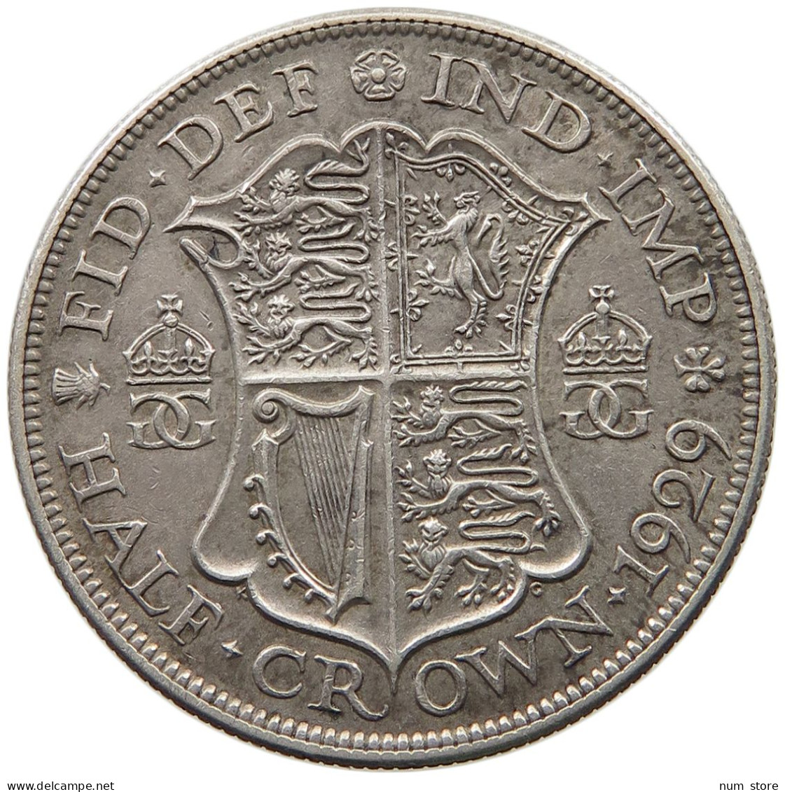 GREAT BRITAIN HALFCROWN 1929 George V. (1910-1936) #t085 0427 - K. 1/2 Crown