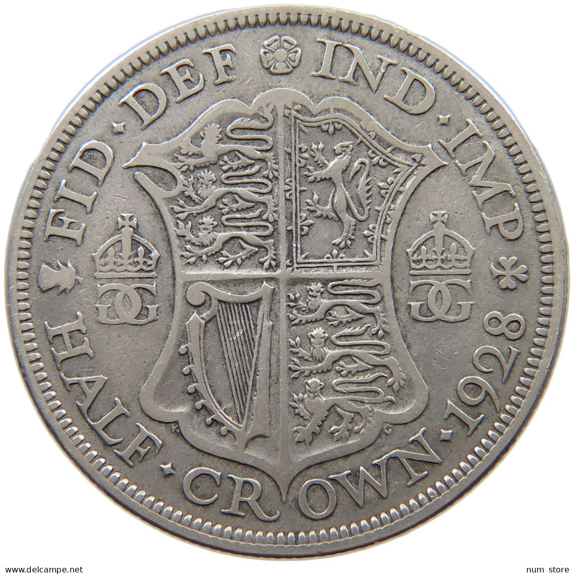 GREAT BRITAIN HALFCROWN 1928 George V. (1910-1936) #a067 1165 - K. 1/2 Crown