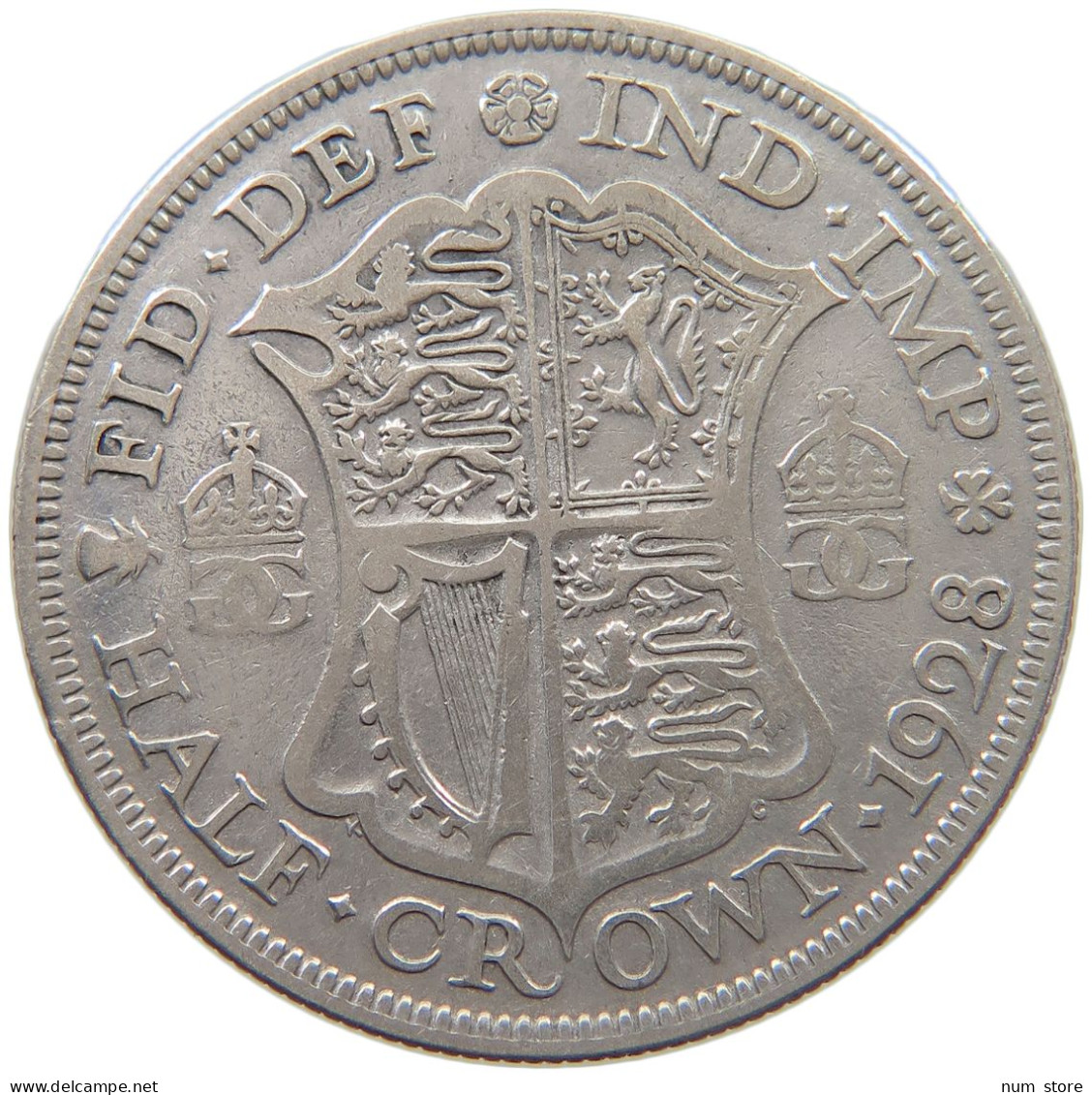 GREAT BRITAIN HALFCROWN 1928 George V. (1910-1936) #c080 0009 - K. 1/2 Crown