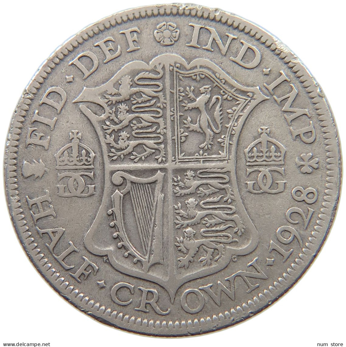 GREAT BRITAIN HALFCROWN 1928 George V. (1910-1936) #c080 0013 - K. 1/2 Crown
