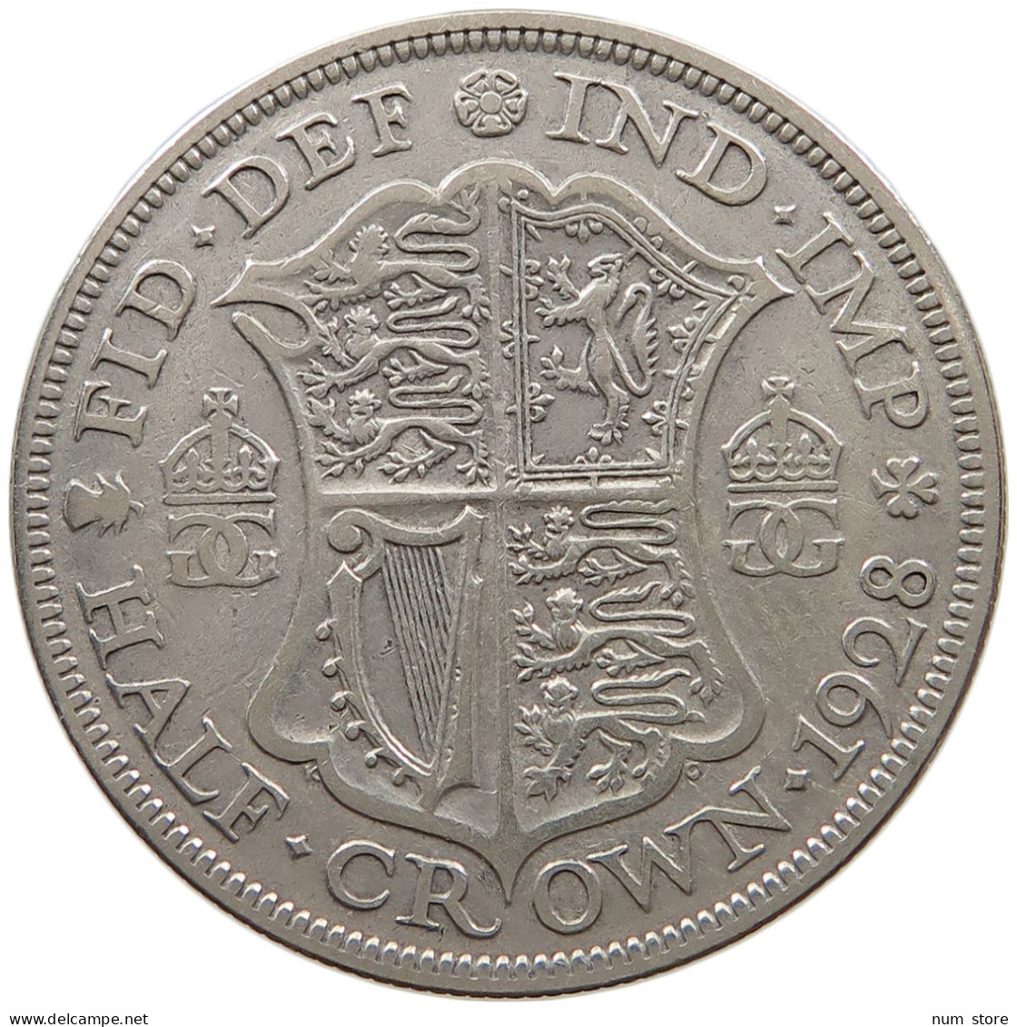 GREAT BRITAIN HALFCROWN 1928 George V. (1910-1936) #a073 0631 - K. 1/2 Crown