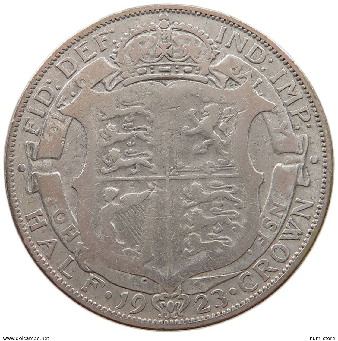 GREAT BRITAIN HALFCROWN 1923 George V. (1910-1936) #a057 0677 - K. 1/2 Crown