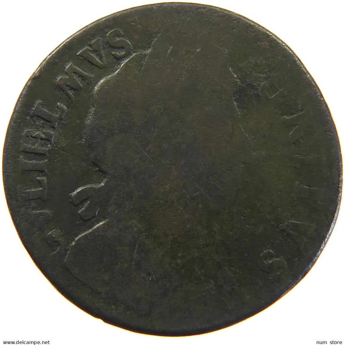 GREAT BRITAIN HALFPENNY  WILLIAM III. (1694-1702) #t155 0195 - B. 1/2 Penny