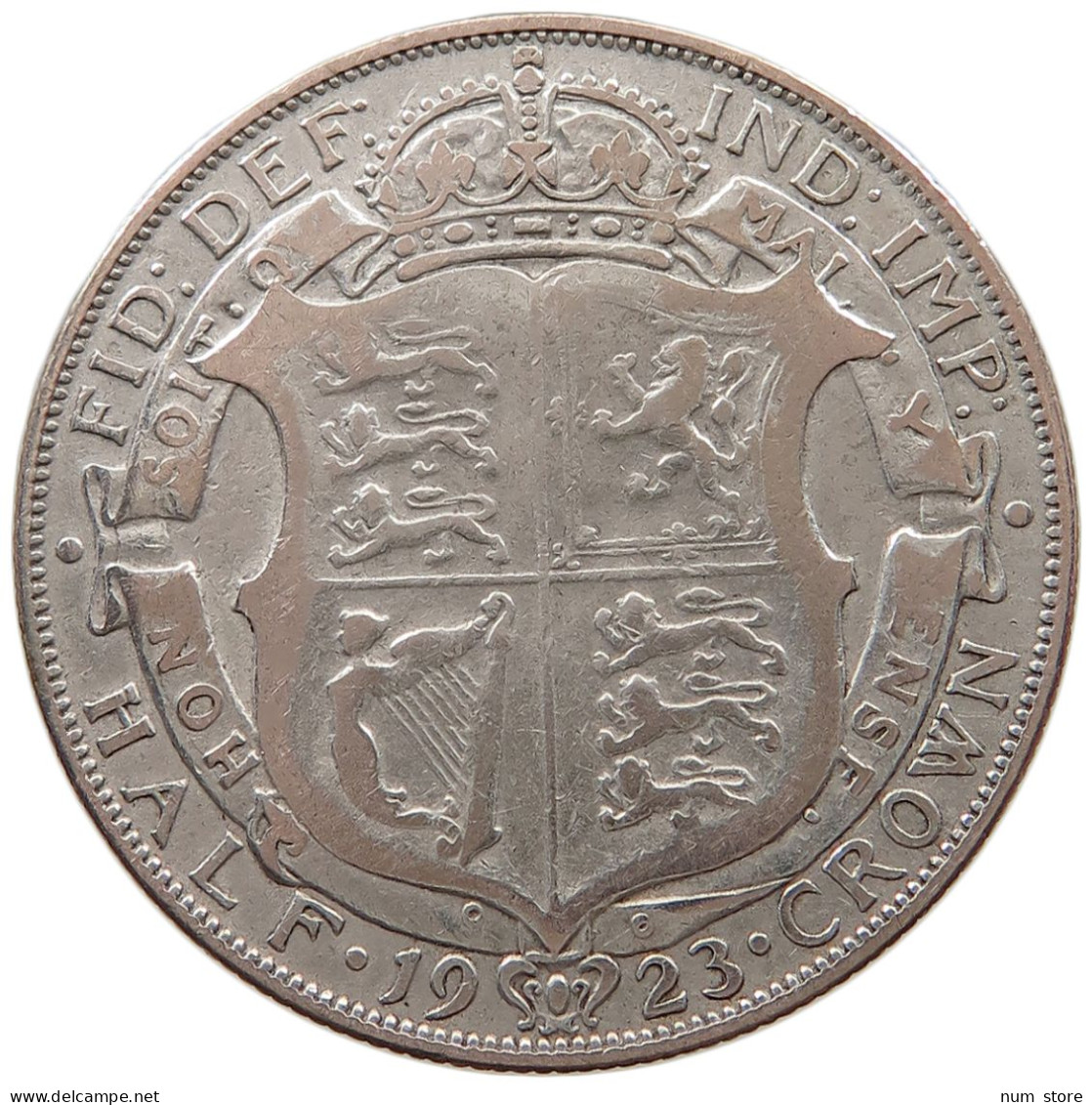 GREAT BRITAIN HALFCROWN 1923 George V. (1910-1936) #a057 0675 - K. 1/2 Crown