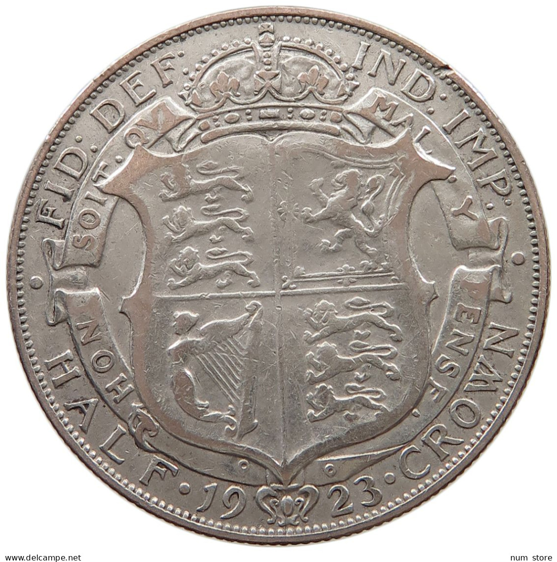 GREAT BRITAIN HALFCROWN 1923 George V. (1910-1936) #a057 0671 - K. 1/2 Crown