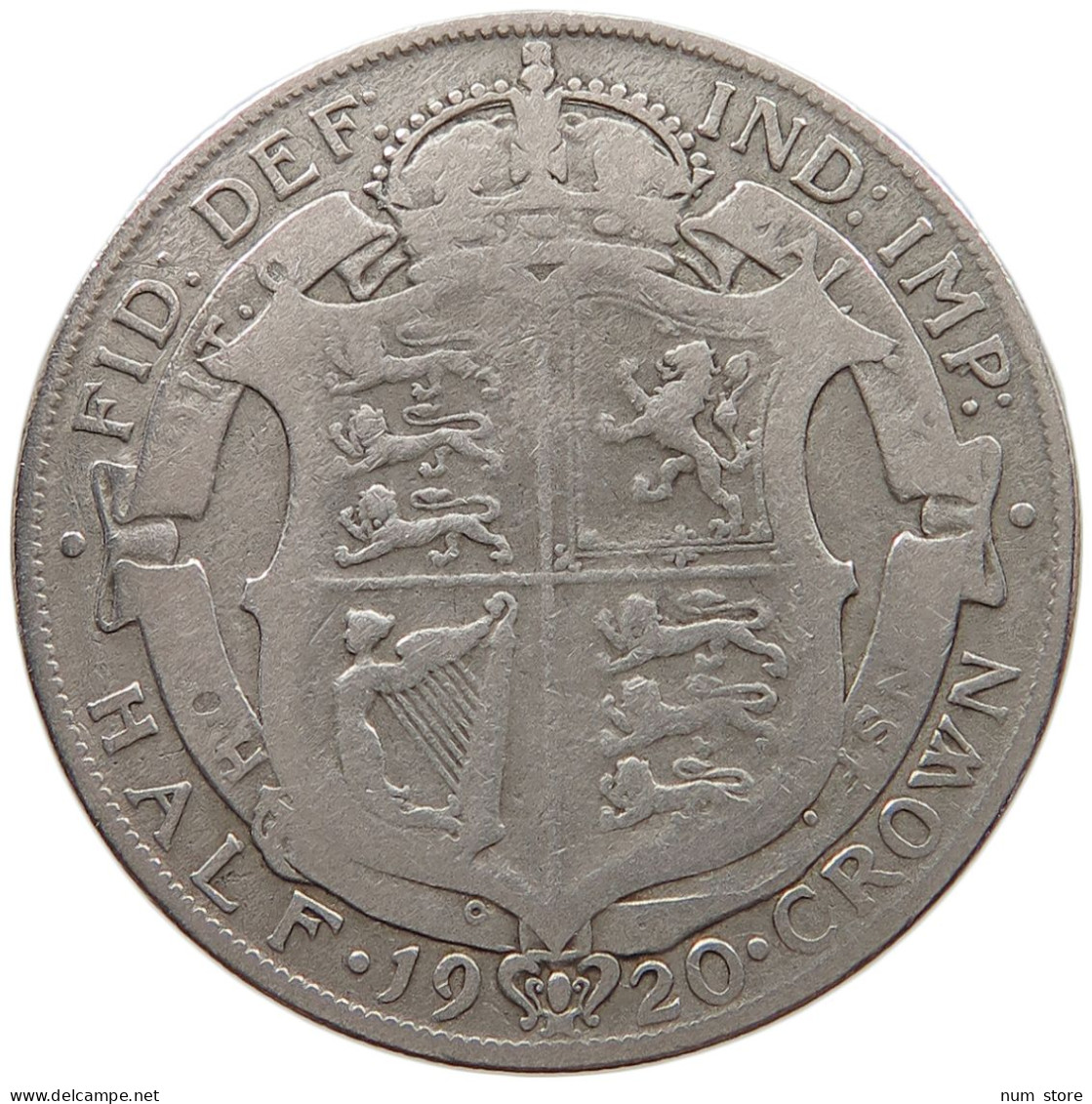 GREAT BRITAIN HALFCROWN 1920 George V. (1910-1936) #a063 0675 - K. 1/2 Crown