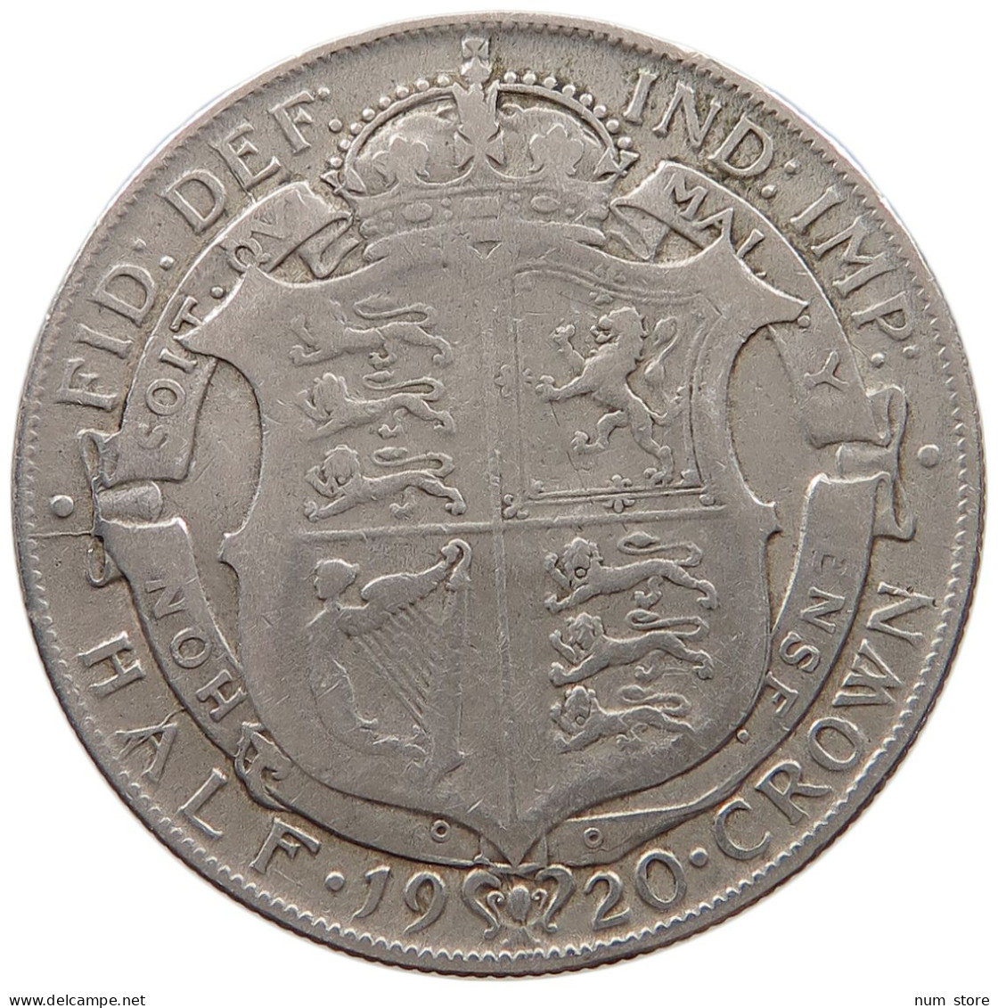 GREAT BRITAIN HALFCROWN 1920 George V. (1910-1936) #a057 0669 - K. 1/2 Crown