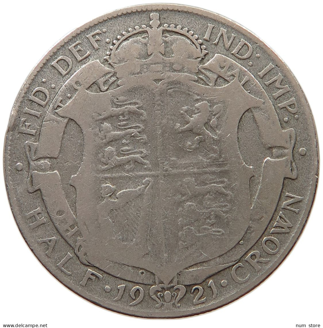 GREAT BRITAIN HALFCROWN 1921 George V. (1910-1936) #c068 0311 - K. 1/2 Crown