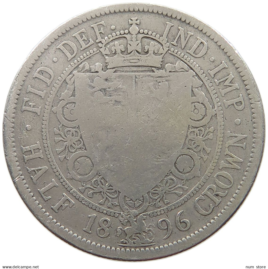 GREAT BRITAIN HALFCROWN 1896 Victoria 1837-1901 #a003 0039 - K. 1/2 Crown