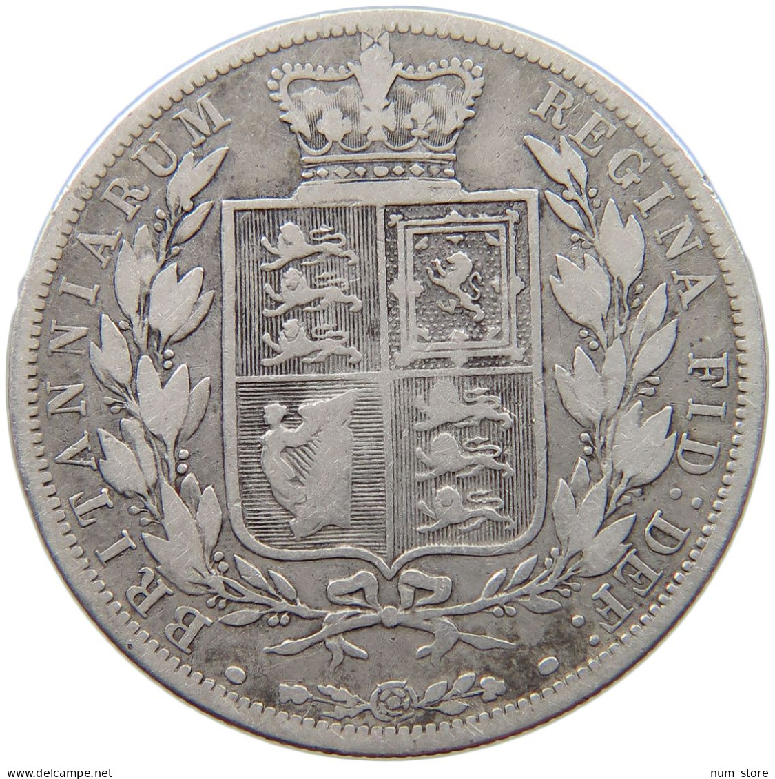 GREAT BRITAIN HALFCROWN 1886 Victoria 1837-1901 #t148 0001 - K. 1/2 Crown
