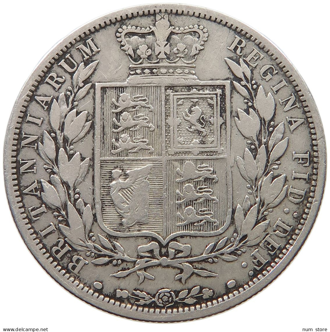 GREAT BRITAIN HALFCROWN 1883 Victoria 1837-1901 #t118 1083 - K. 1/2 Crown