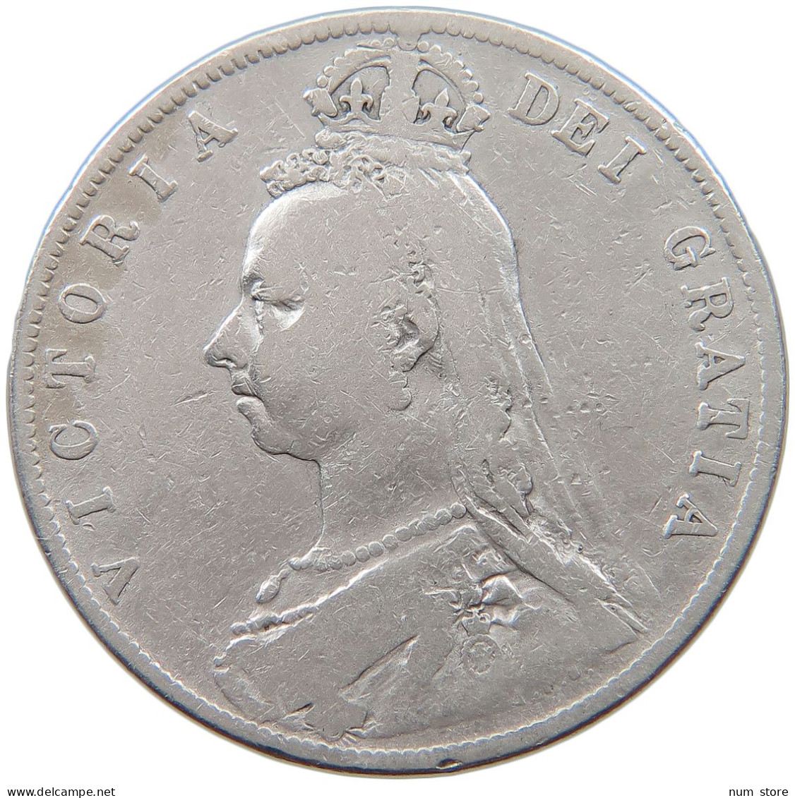 GREAT BRITAIN HALFCROWN 1891 Victoria 1837-1901 #t094 0239 - K. 1/2 Crown