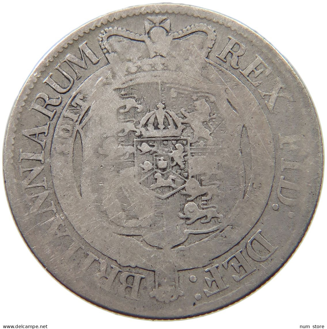 GREAT BRITAIN HALFCROWN 1818 GEORGE III. 1760-1820 #c009 0383 - K. 1/2 Crown