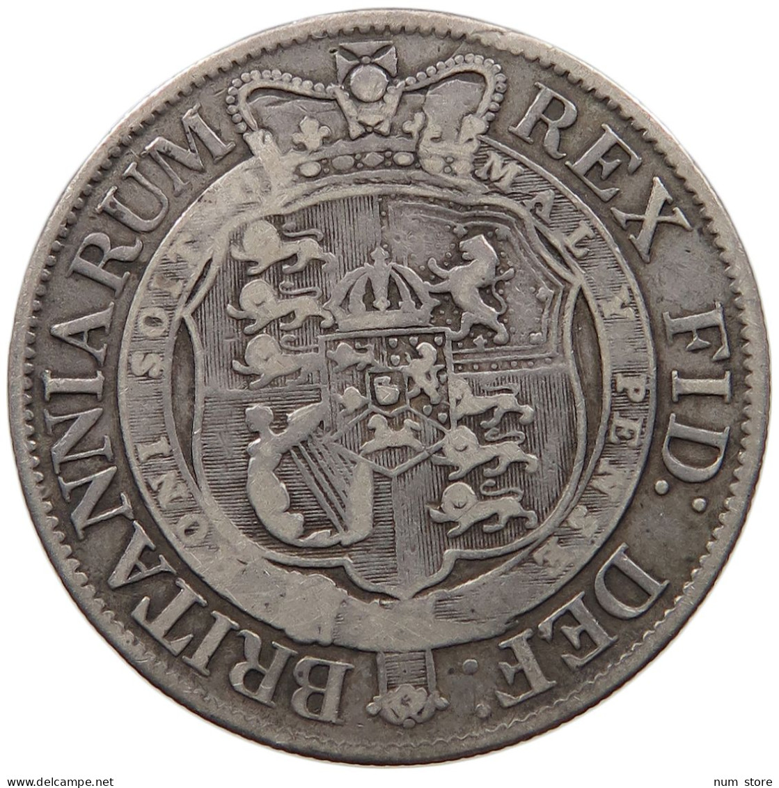 GREAT BRITAIN HALFCROWN 1817 GEORGE III. 1760-1820 #t158 0331 - K. 1/2 Crown