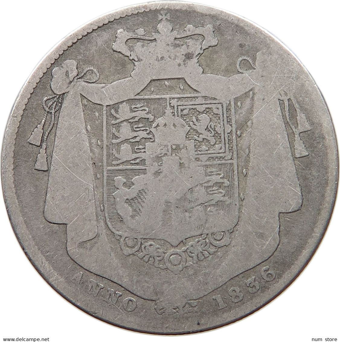 GREAT BRITAIN HALFCROWN 1836 WILLIAM IV. (1830-1837) #t121 0065 - K. 1/2 Crown