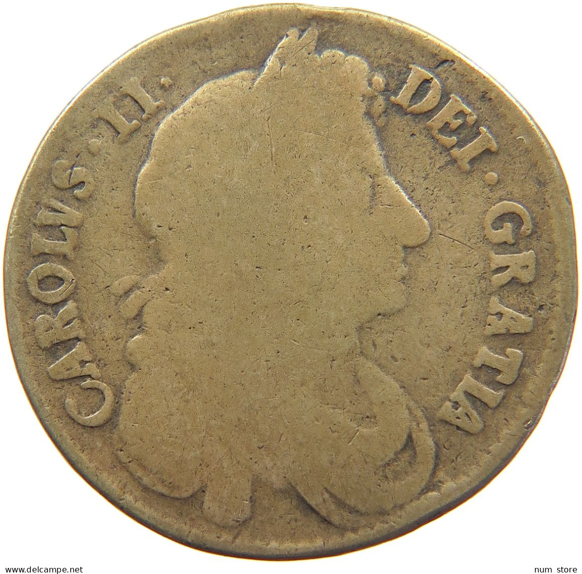 GREAT BRITAIN HALFCROWN 1674 CHARLES II. (1660-1685) ZEITGENÖSSISCHE FÄLSCHUNG PERIOD RESTRIKE #t021 0241 - I. 1/2 Crown