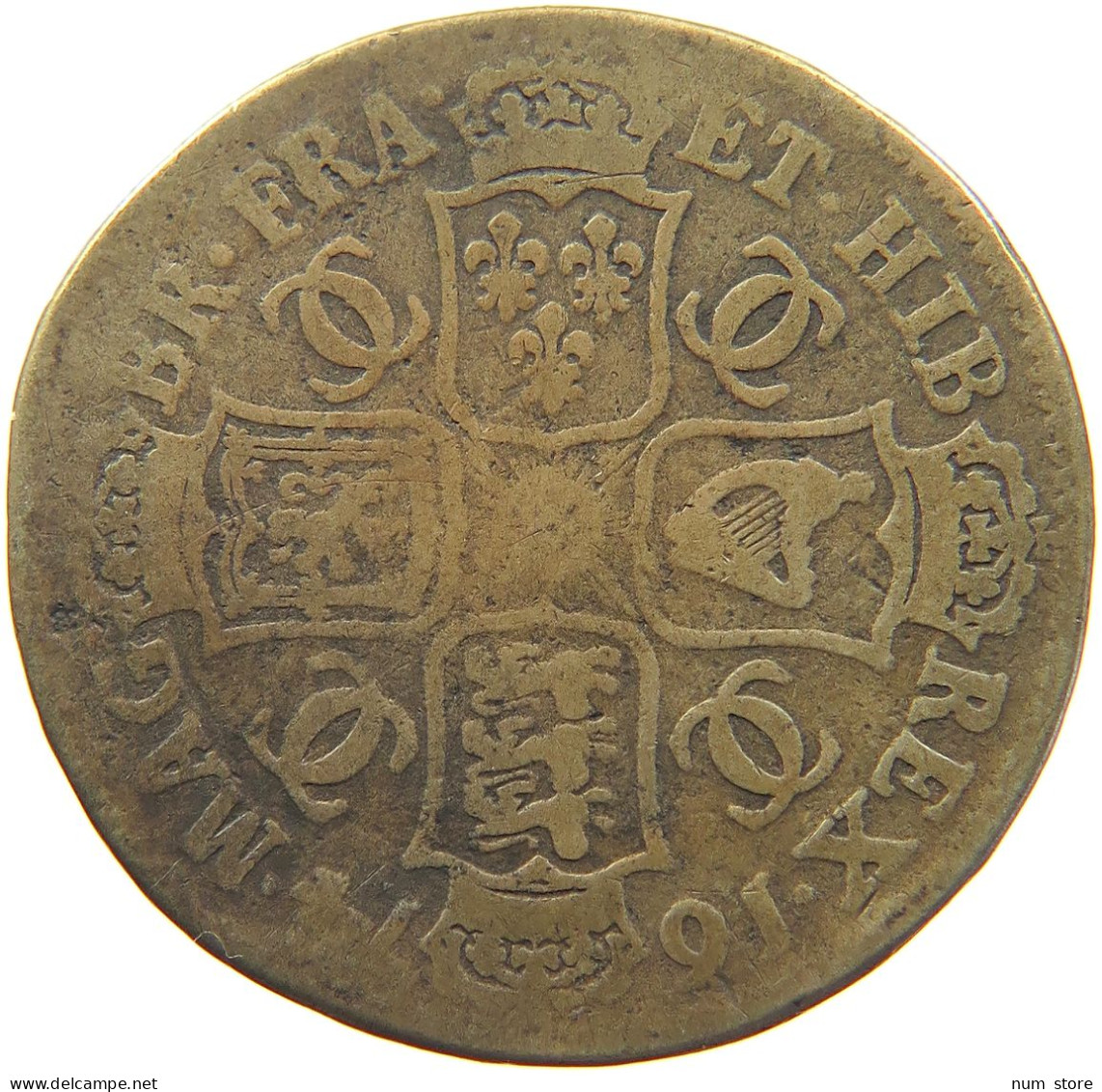 GREAT BRITAIN HALFCROWN 1674 CHARLES II. (1660-1685) ZEITGENÖSSISCHE FÄLSCHUNG PERIOD RESTRIKE #t021 0241 - I. 1/2 Crown