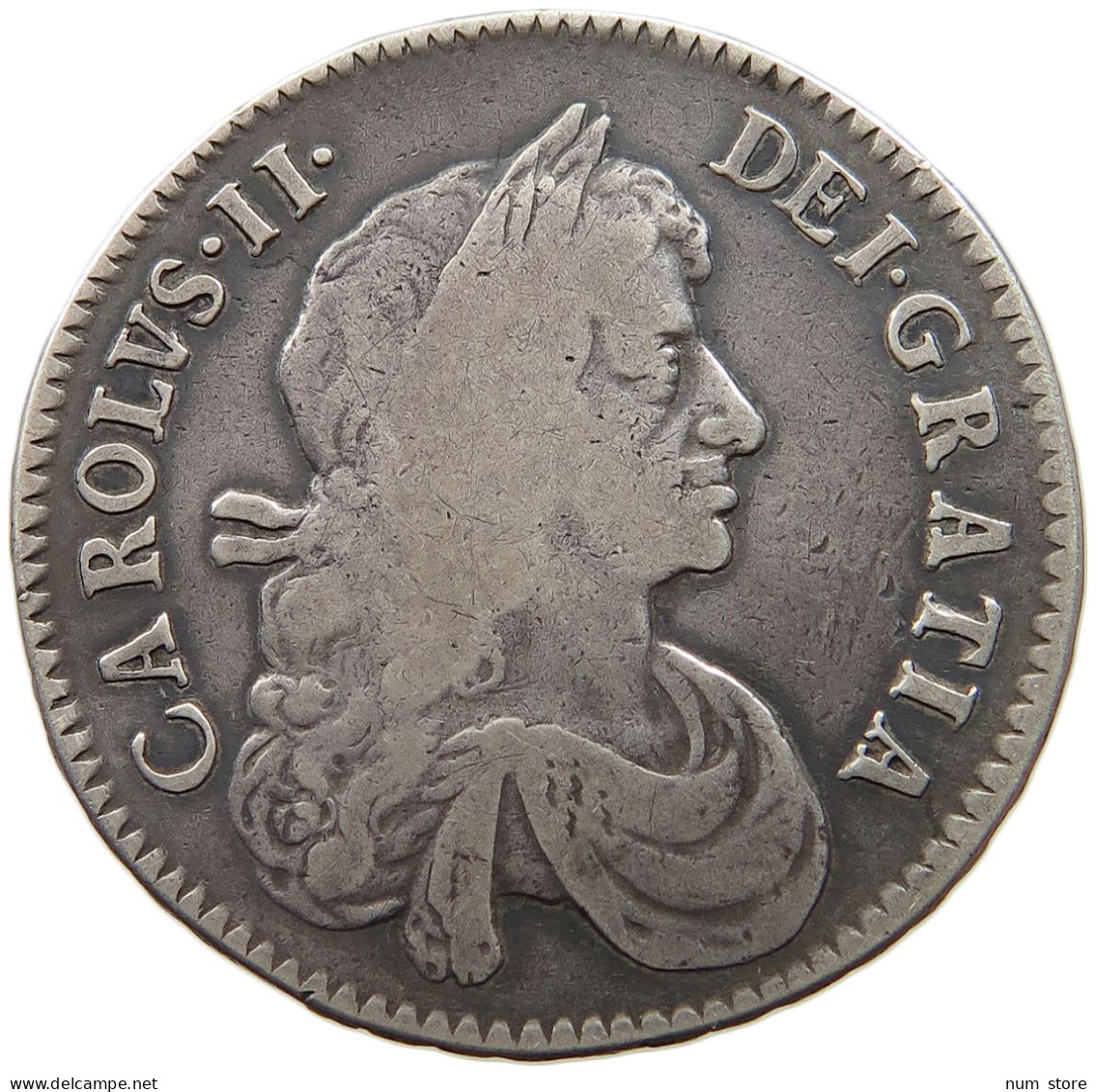 GREAT BRITAIN HALFCROWN 1671 CHARLES II. (1660-1685) #t059 0017 - I. 1/2 Crown