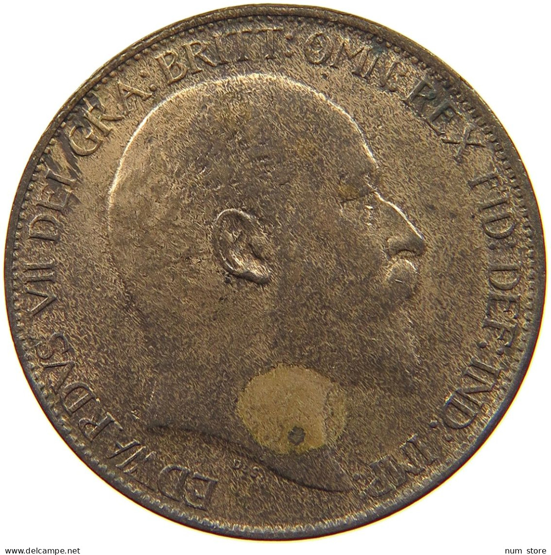 GREAT BRITAIN HALF PENNY 1902 Edward VII., 1901 - 1910 #t073 0323 - C. 1/2 Penny