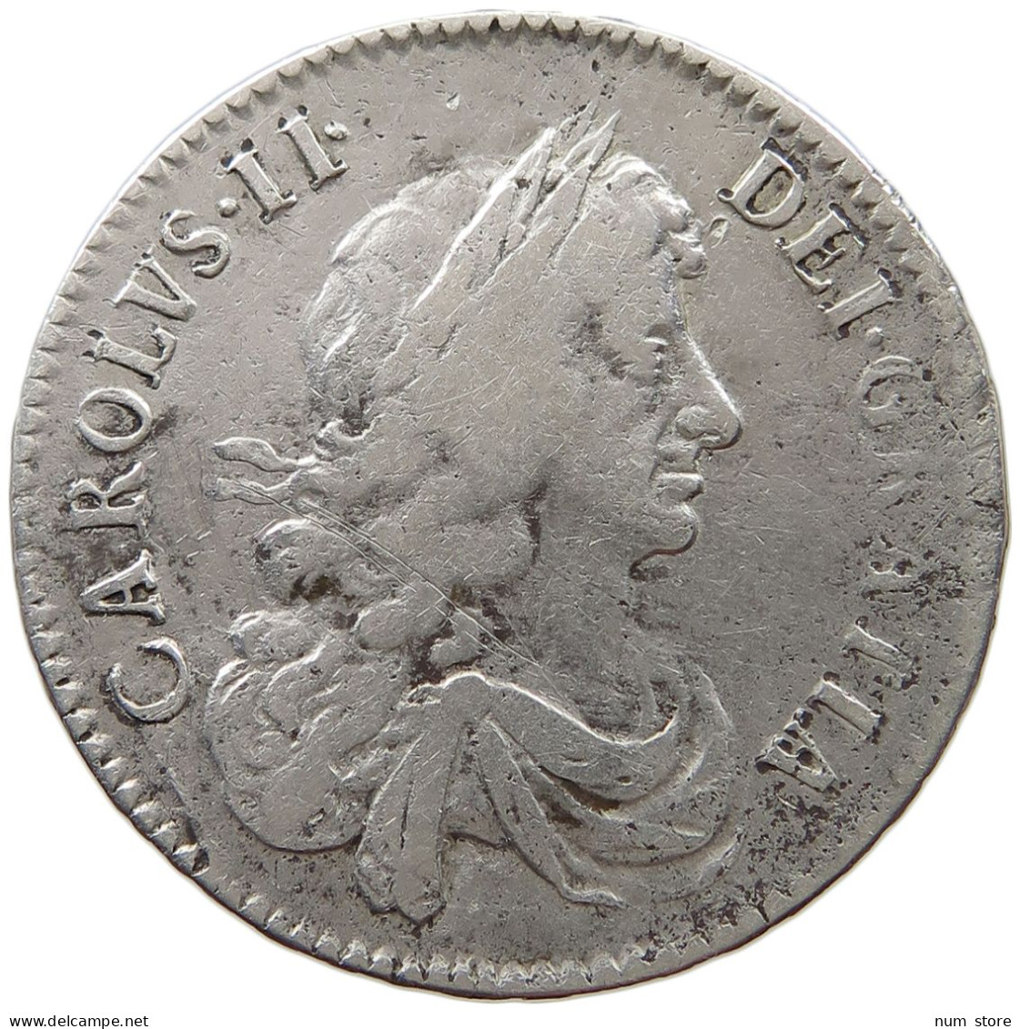 GREAT BRITAIN HALFCROWN 1670 CHARLES II. (1660-1685) #t147 0189 - I. 1/2 Crown
