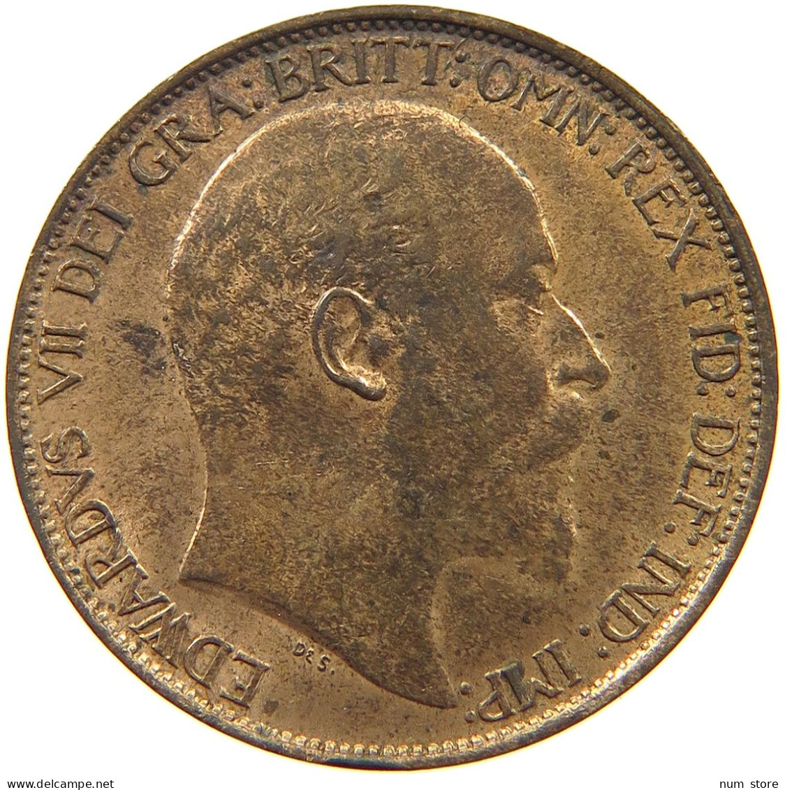 GREAT BRITAIN HALF PENNY 1902 Edward VII., 1901 - 1910 #t118 0223 - C. 1/2 Penny
