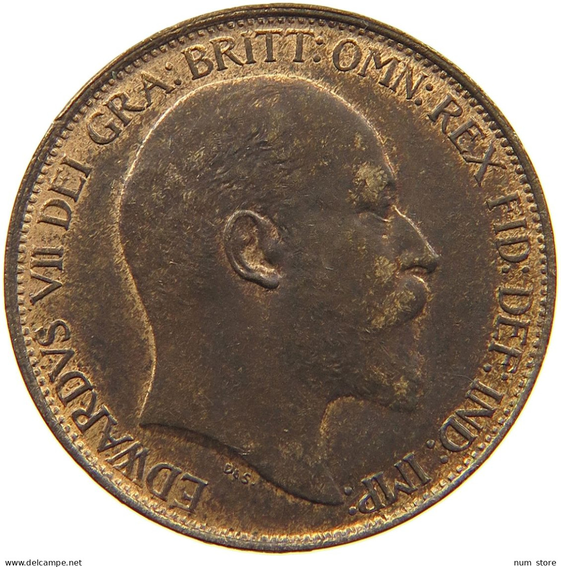 GREAT BRITAIN HALF PENNY 1903 Edward VII., 1901 - 1910 #t077 0385 - C. 1/2 Penny