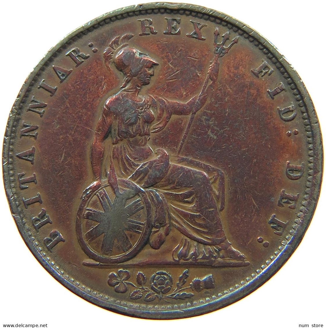 GREAT BRITAIN HALF PENNY 1837 WILLIAM IV. (1830-1837) #t107 0045 - C. 1/2 Penny
