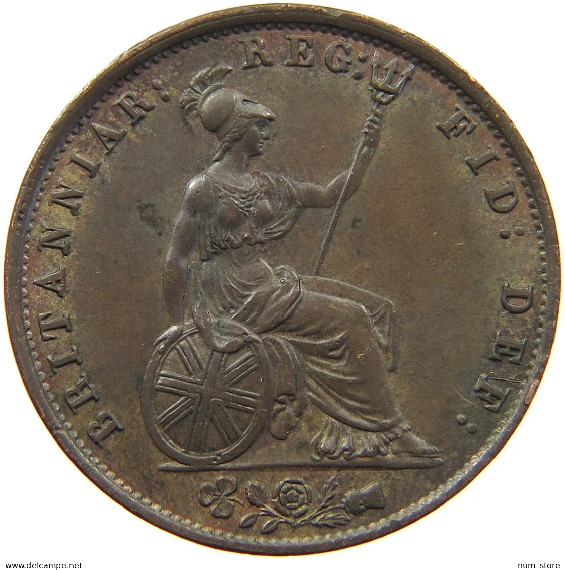 GREAT BRITAIN HALF PENNY 1855 Victoria 1837-1901 #t077 0457 - C. 1/2 Penny