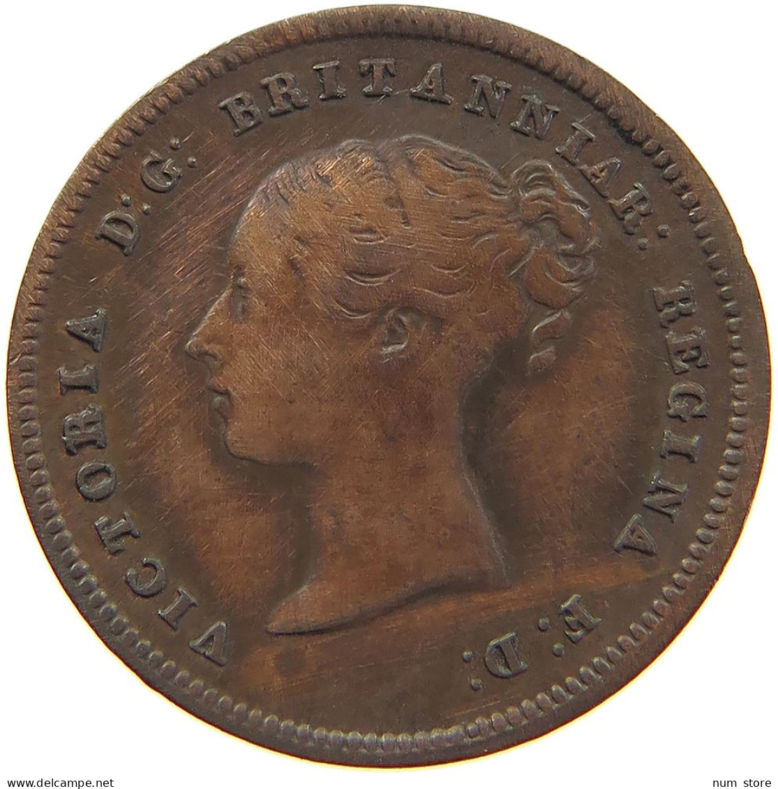 GREAT BRITAIN HALF FARTHING 1844 Victoria 1837-1901 #s019 0163 - A. 1/4 - 1/3 - 1/2 Farthing