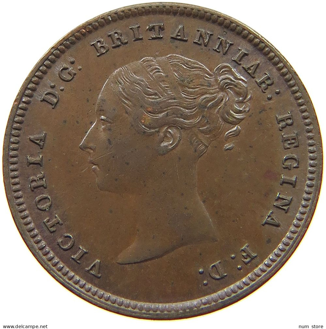 GREAT BRITAIN HALF FARTHING 1844 Victoria 1837-1901 #t107 0199 - A. 1/4 - 1/3 - 1/2 Farthing