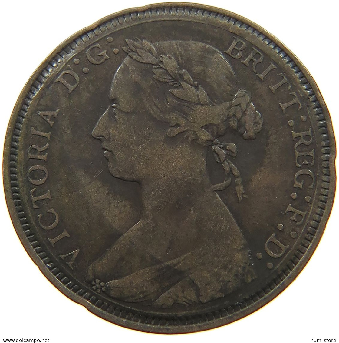 GREAT BRITAIN HALF PENNY  Victoria 1837-1901 #t100 0431 - C. 1/2 Penny