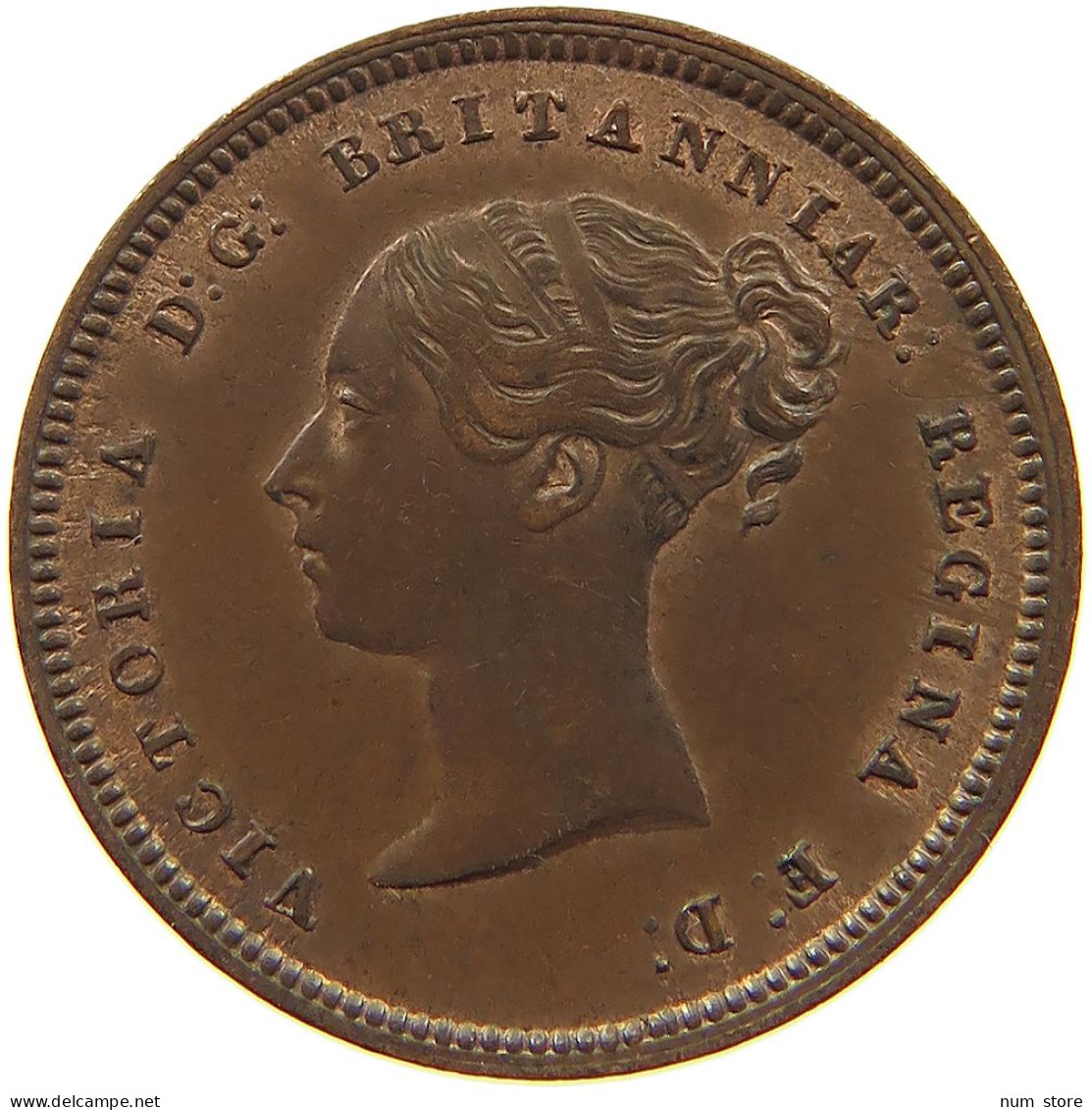 GREAT BRITAIN HALF FARTHING 1844 Victoria 1837-1901 #t158 0749 - A. 1/4 - 1/3 - 1/2 Farthing