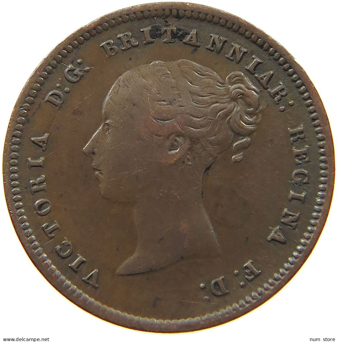 GREAT BRITAIN HALF FARTHING 1844 Victoria 1837-1901 #t100 0207 - A. 1/4 - 1/3 - 1/2 Farthing