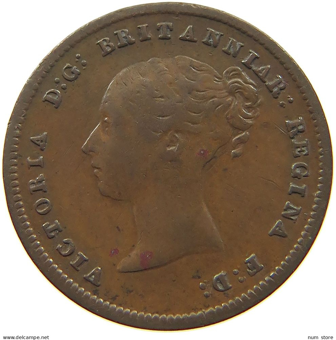 GREAT BRITAIN HALF FARTHING 1843 Victoria 1837-1901 #a036 0627 - A. 1/4 - 1/3 - 1/2 Farthing