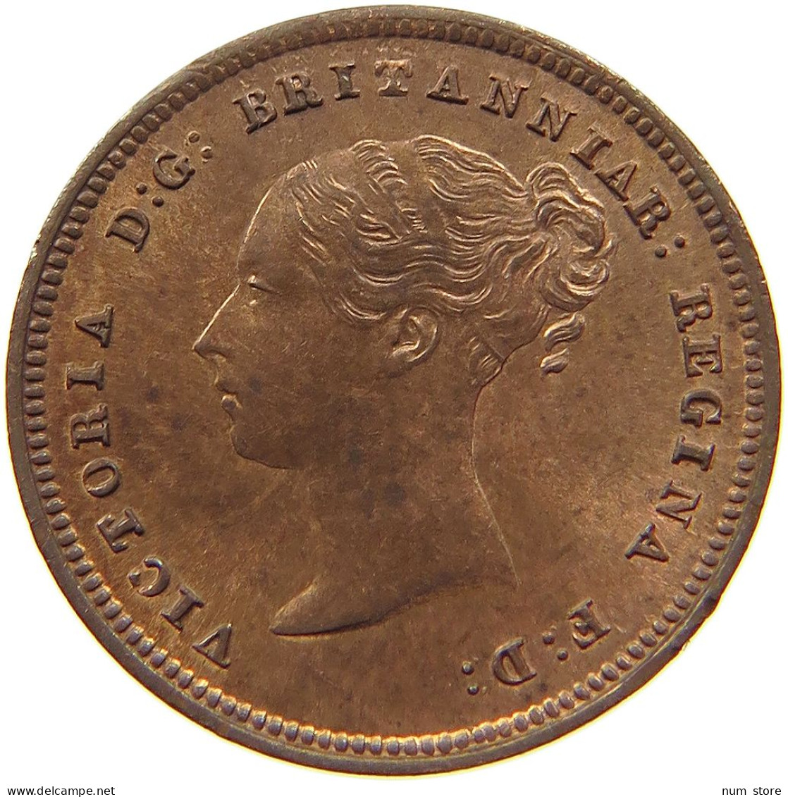 GREAT BRITAIN HALF FARTHING 1843 Victoria 1837-1901 #t058 0577 - A. 1/4 - 1/3 - 1/2 Farthing