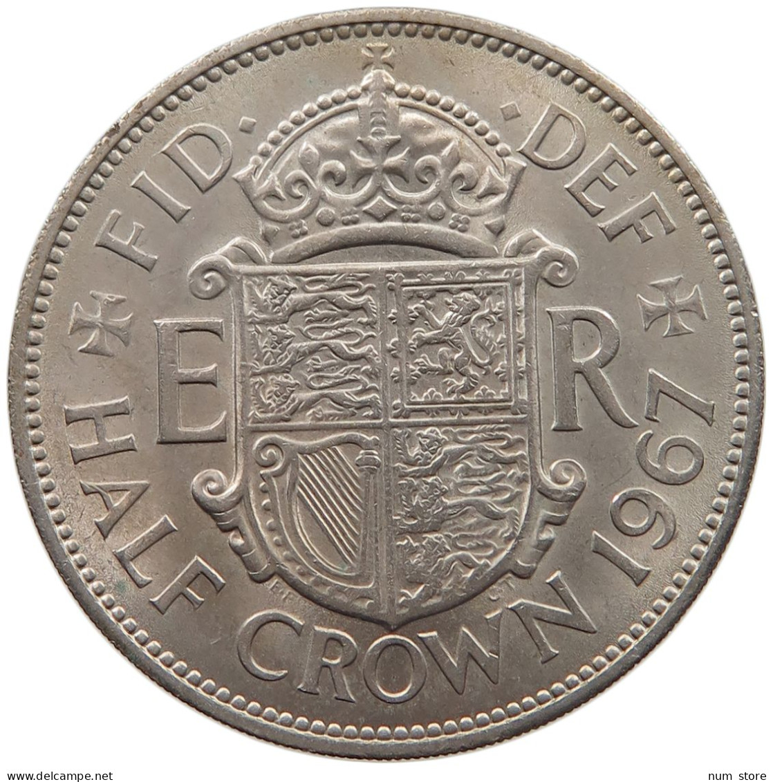 GREAT BRITAIN HALF CROWN 1967 Elisabeth II. (1952-) #c008 0457 - K. 1/2 Crown