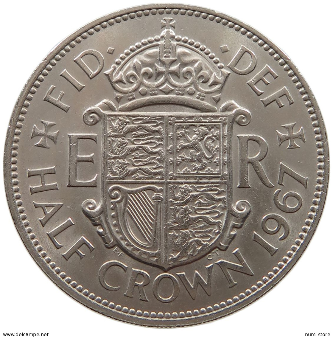 GREAT BRITAIN HALF CROWN 1967 Elisabeth II. (1952-) #a069 0517 - K. 1/2 Crown