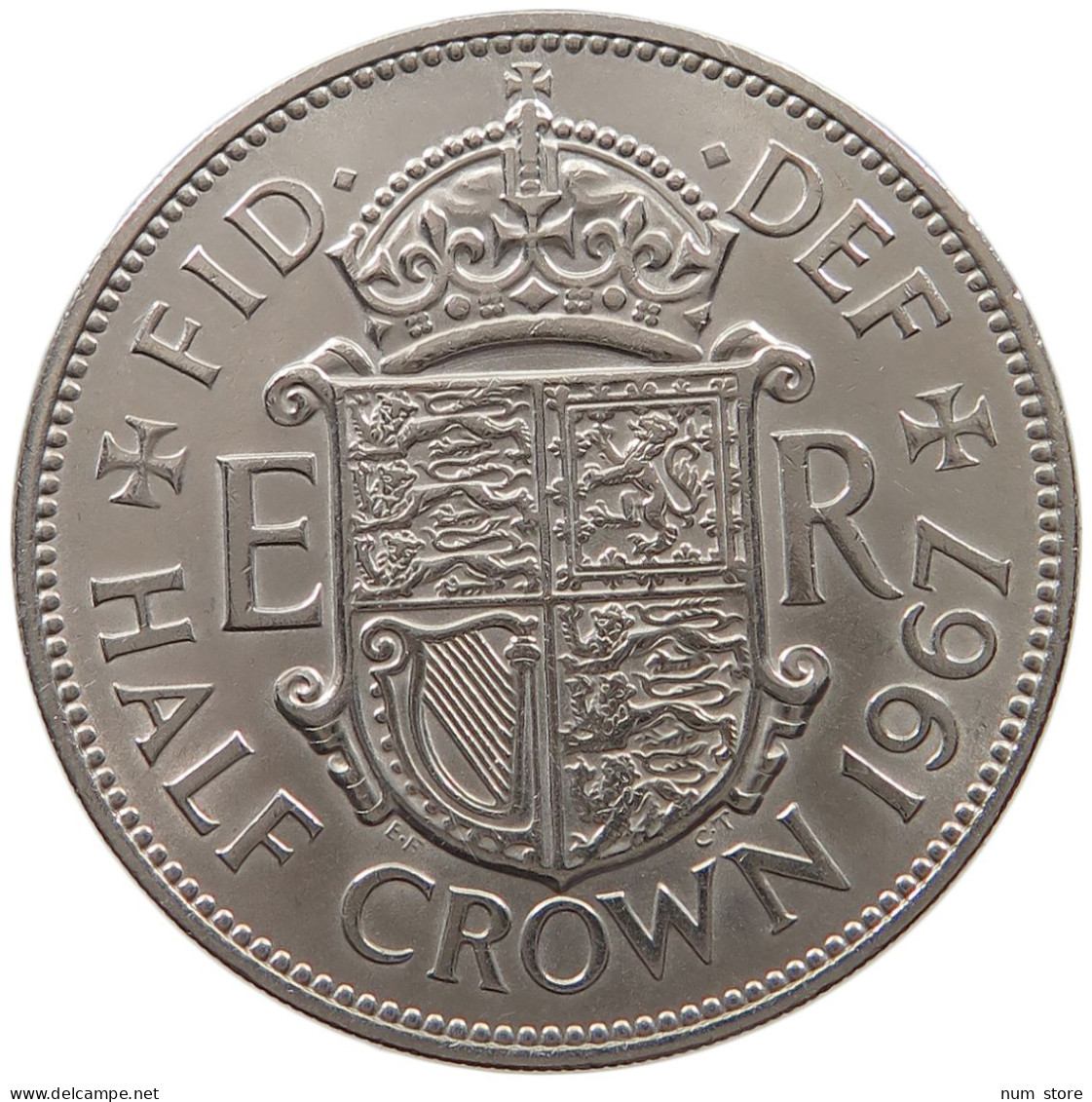 GREAT BRITAIN HALF CROWN 1967 Elisabeth II. (1952-) #c083 0807 - K. 1/2 Crown