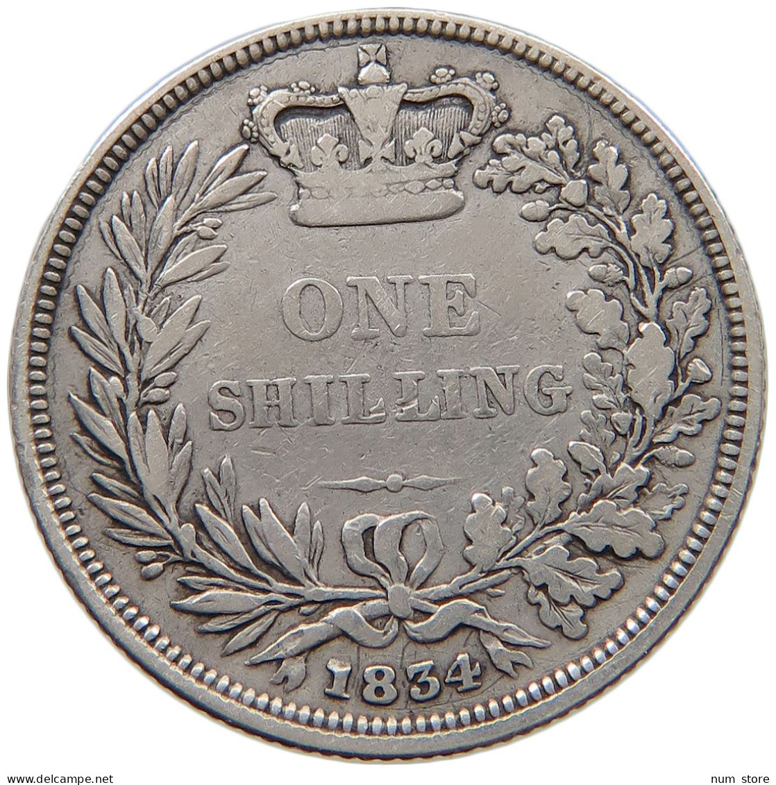 GREAT BRITAIN SHILLING 1834 WILLIAM IV. (1830-1837) #t158 0363 - I. 1 Shilling