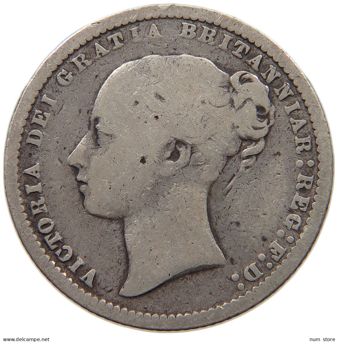 GREAT BRITAIN SHILLING 1873 Victoria 1837-1901 #c009 0407 - I. 1 Shilling