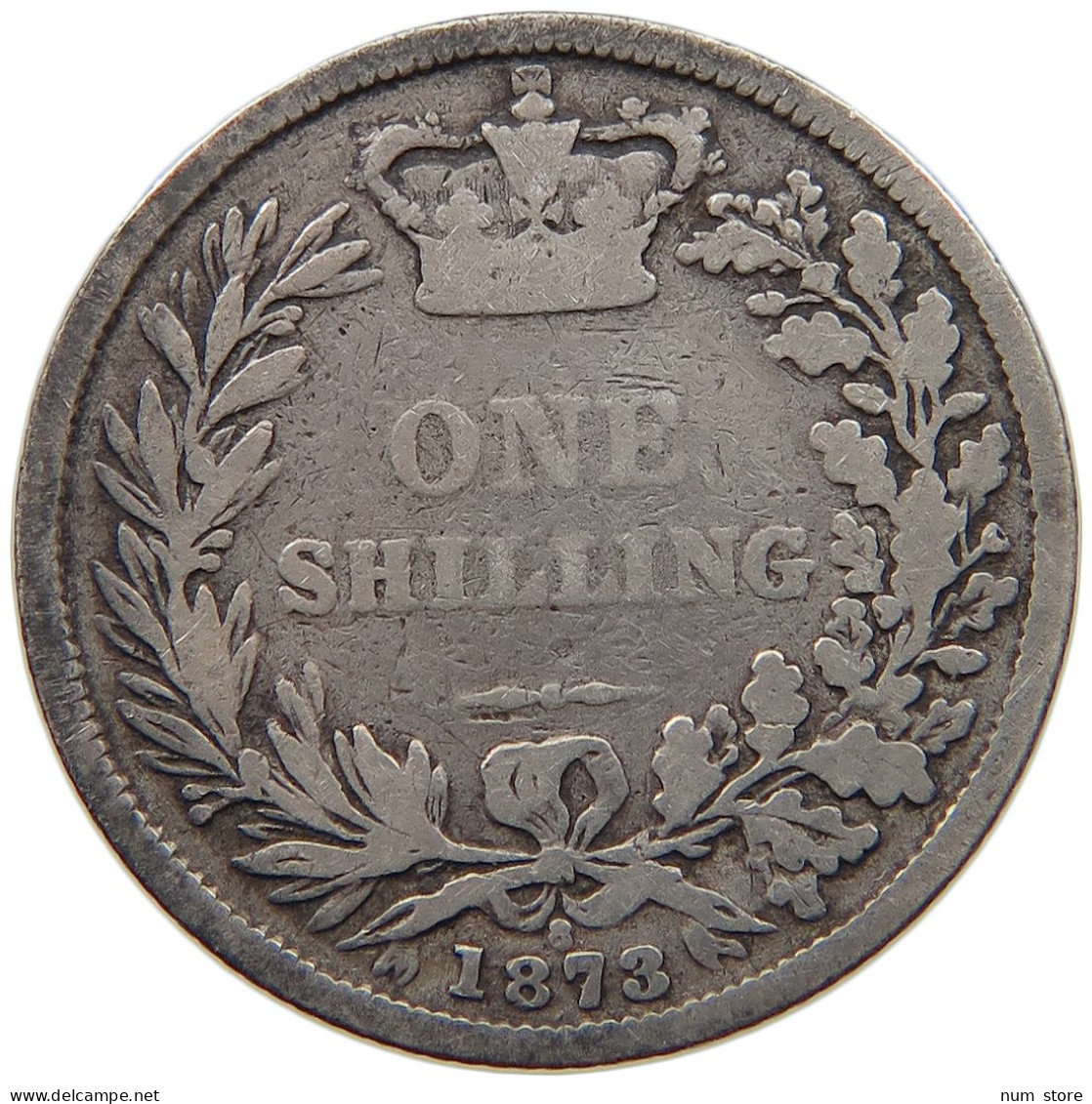 GREAT BRITAIN SHILLING 1873 Victoria 1837-1901 #c009 0407 - I. 1 Shilling