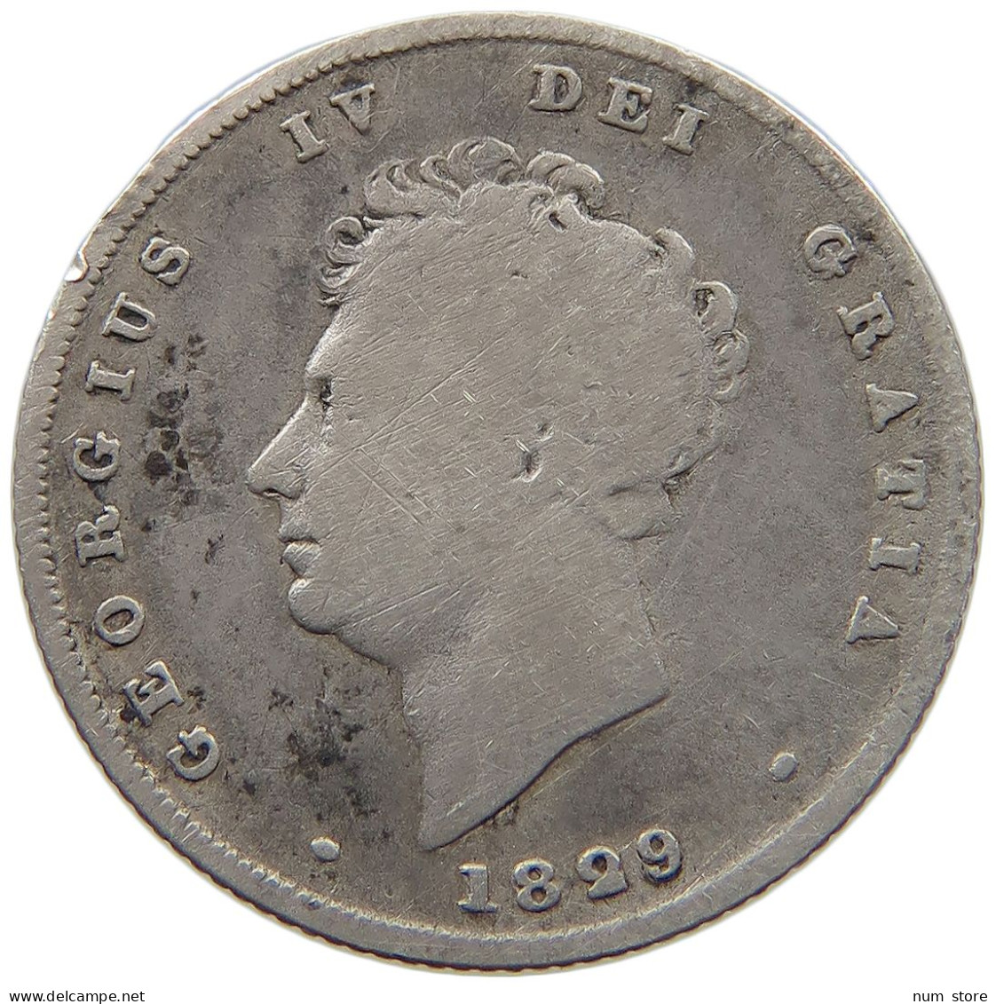 GREAT BRITAIN SHILLING 1829 GEORGE IV. (1820-1830) #c080 0041 - I. 1 Shilling