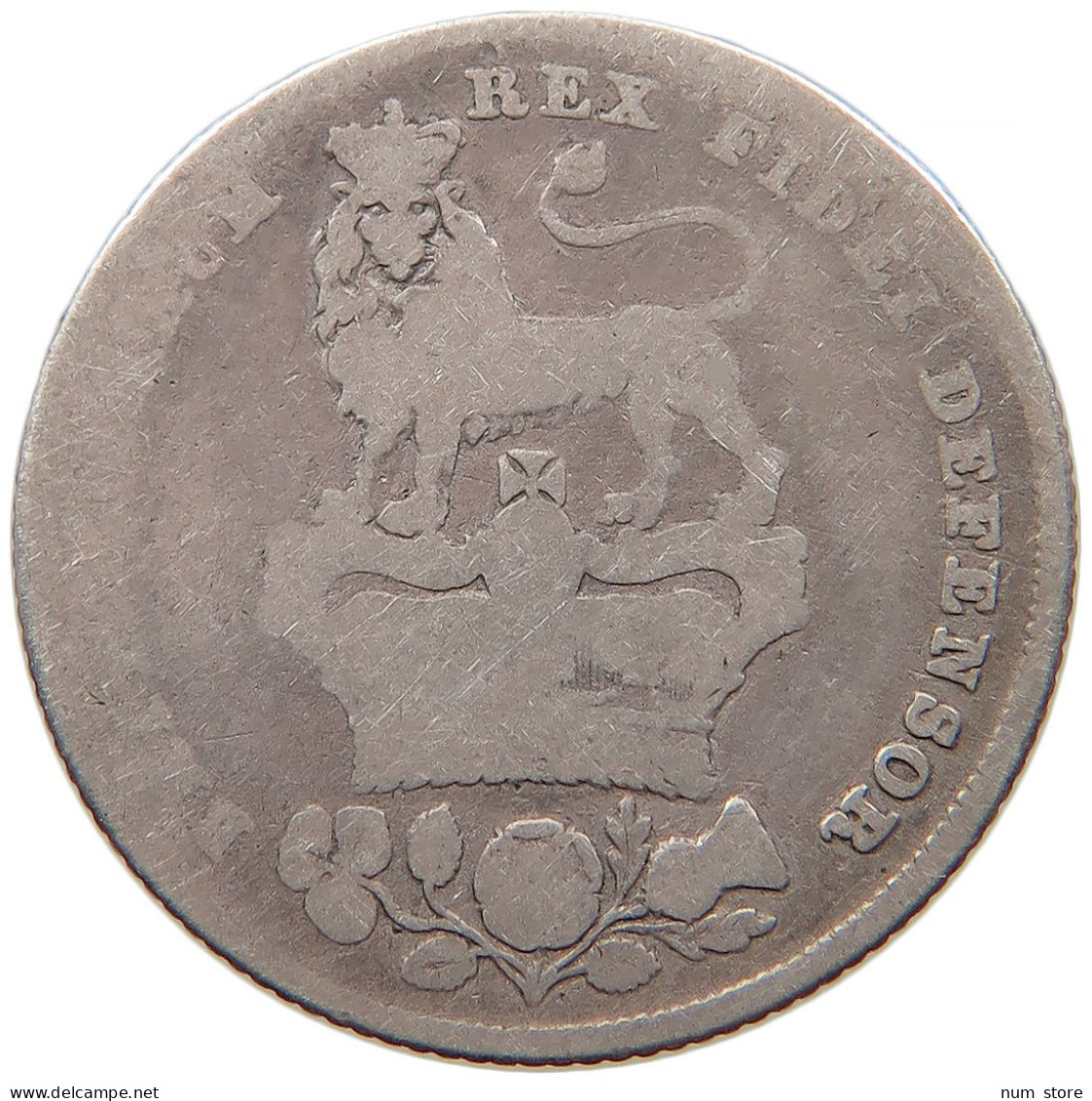 GREAT BRITAIN SHILLING 1826 GEORGE IV. (1820-1830) #t022 0333 - I. 1 Shilling