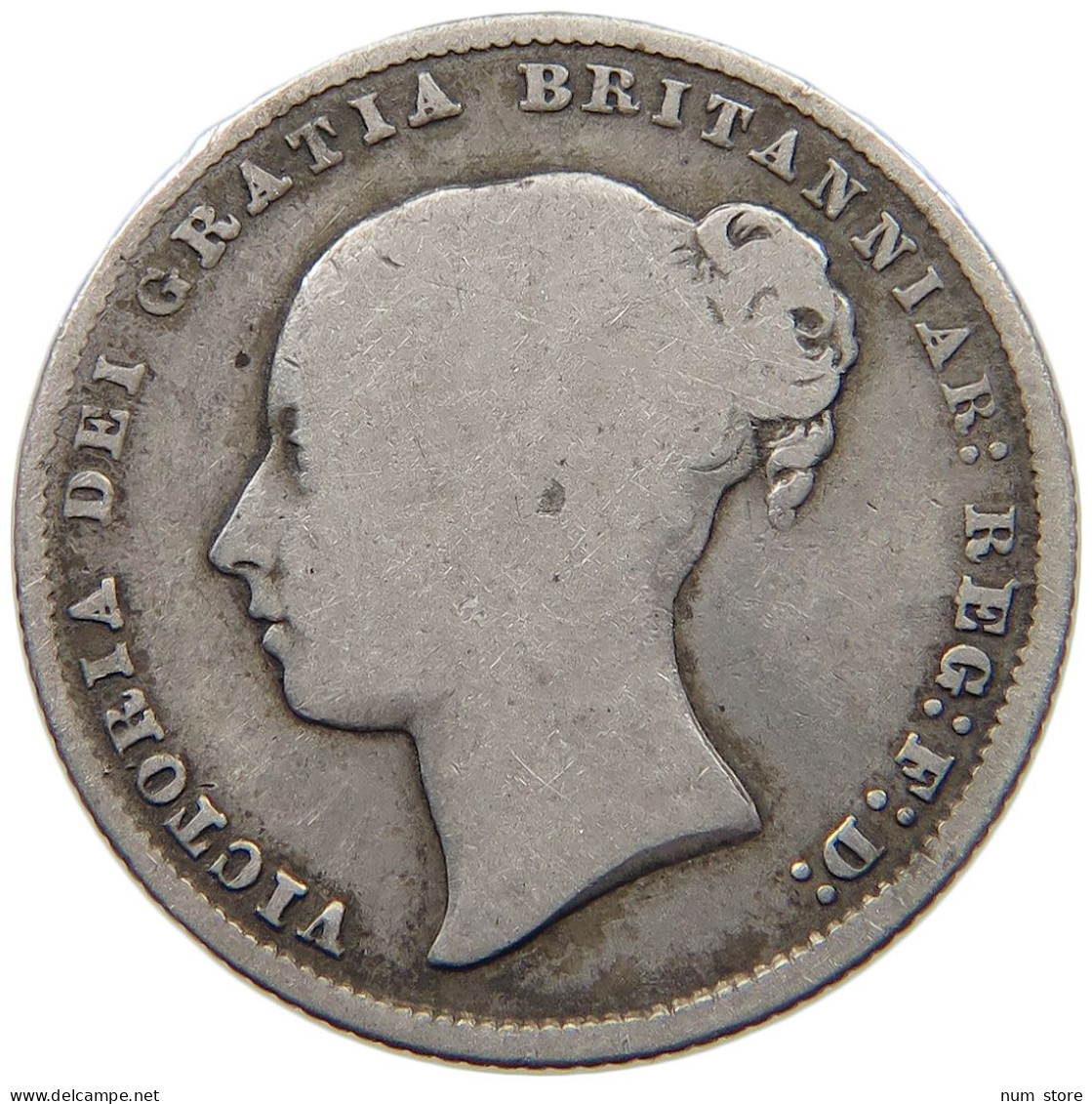 GREAT BRITAIN SHILLING 1865 Victoria 1837-1901 #c002 0087 - I. 1 Shilling