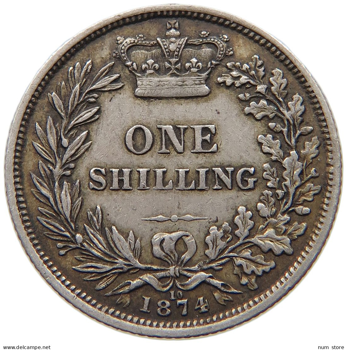 GREAT BRITAIN SHILLING 1874 Victoria 1837-1901 #t156 0031 - I. 1 Shilling