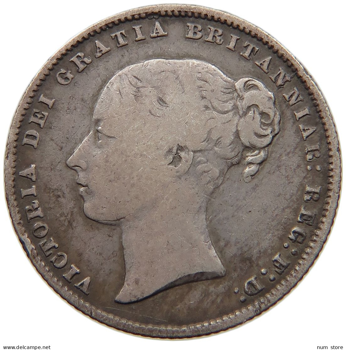 GREAT BRITAIN SHILLING 1865 Victoria 1837-1901 #c009 0395 - I. 1 Shilling