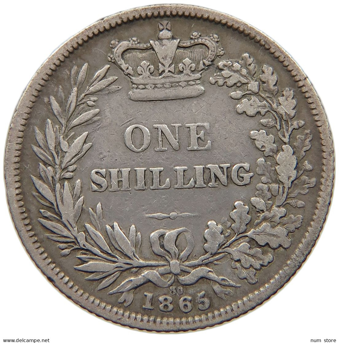 GREAT BRITAIN SHILLING 1865 Victoria 1837-1901 #c009 0395 - I. 1 Shilling