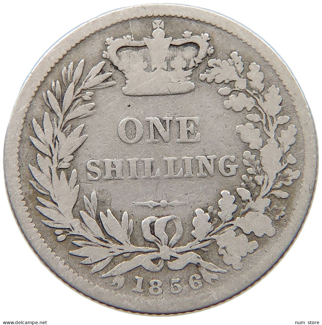 GREAT BRITAIN SHILLING 1856 Victoria 1837-1901 #s038 0439 - I. 1 Shilling